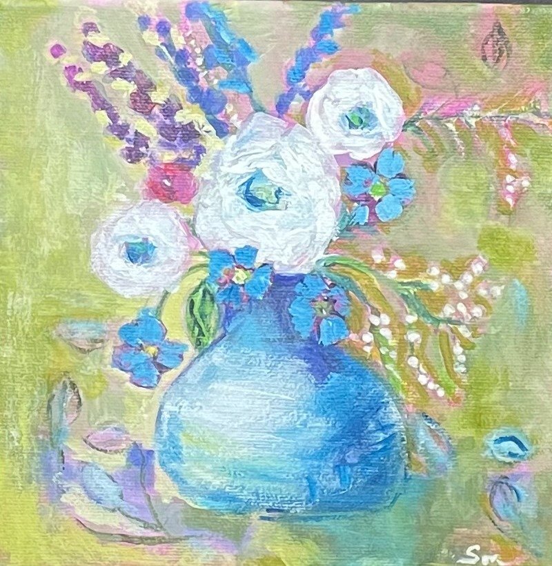 Whispers of Blue and White