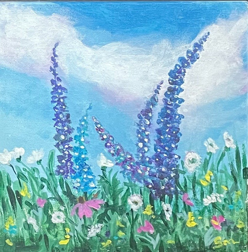 Lupines in the Breeze